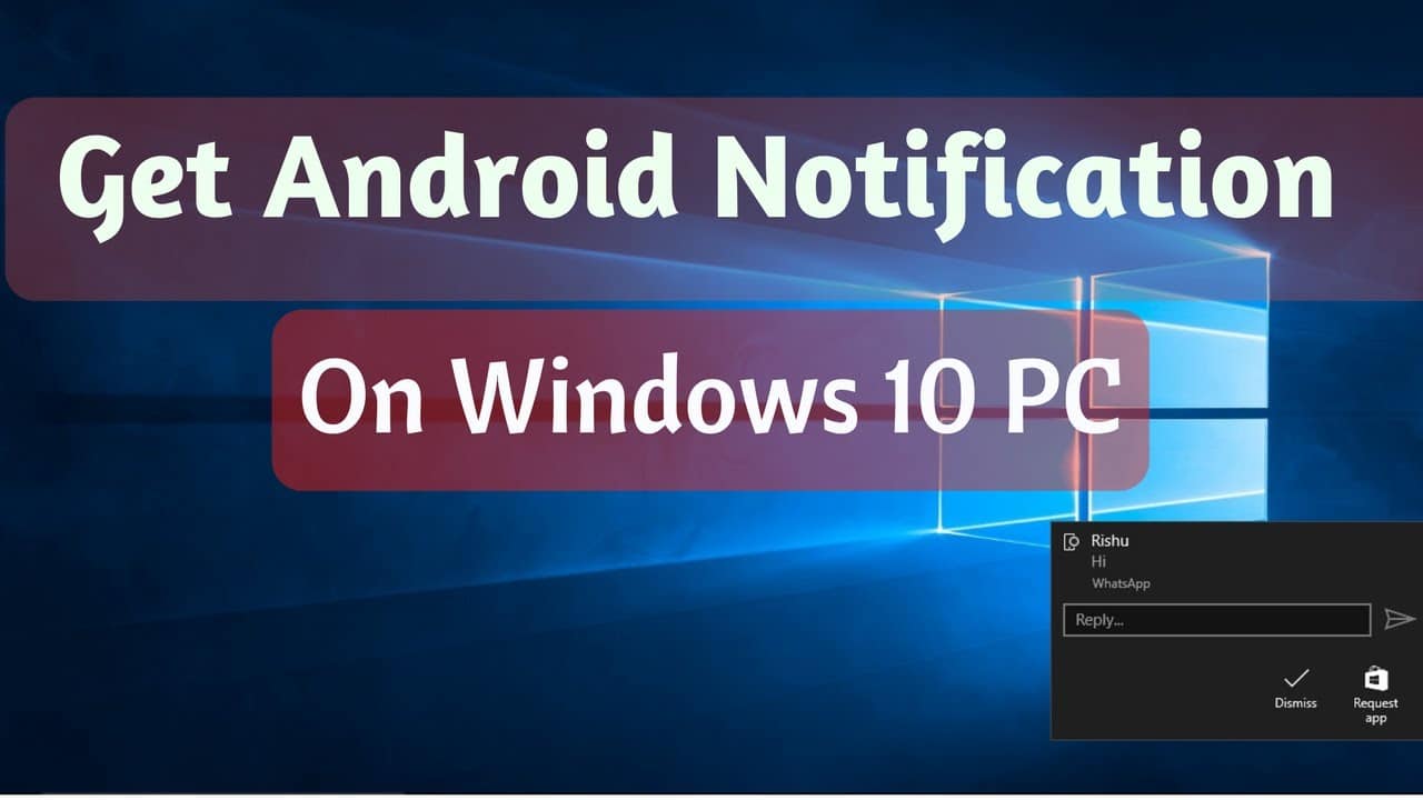 android notifications on windows 10 PC